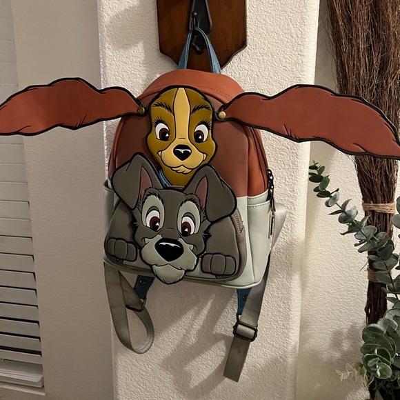 Disney Loungefly Lady and the Tramp Backpack - Picture 4 of 10